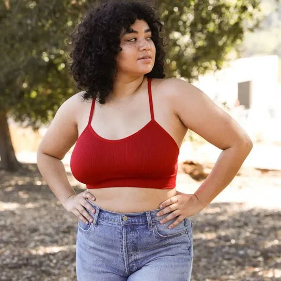 NWT Unbranded Tattoo Lace Racerback Bralette Red  2XL/3XL - Picture 7 of 7